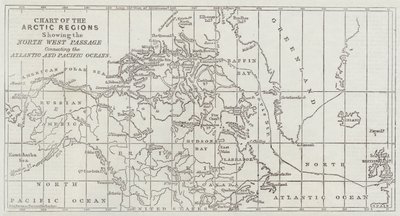 Chart of the Arctic Regions Showing the North West Passage Connecting the Atlantic and Pacific Oceans by John Dower